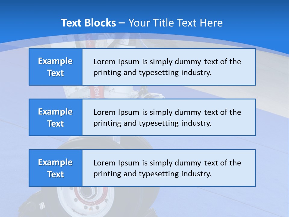 Landinggear Ataturk International Airport Nose Gear PowerPoint Template