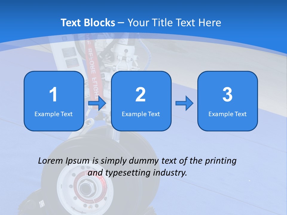 Landinggear Ataturk International Airport Nose Gear PowerPoint Template