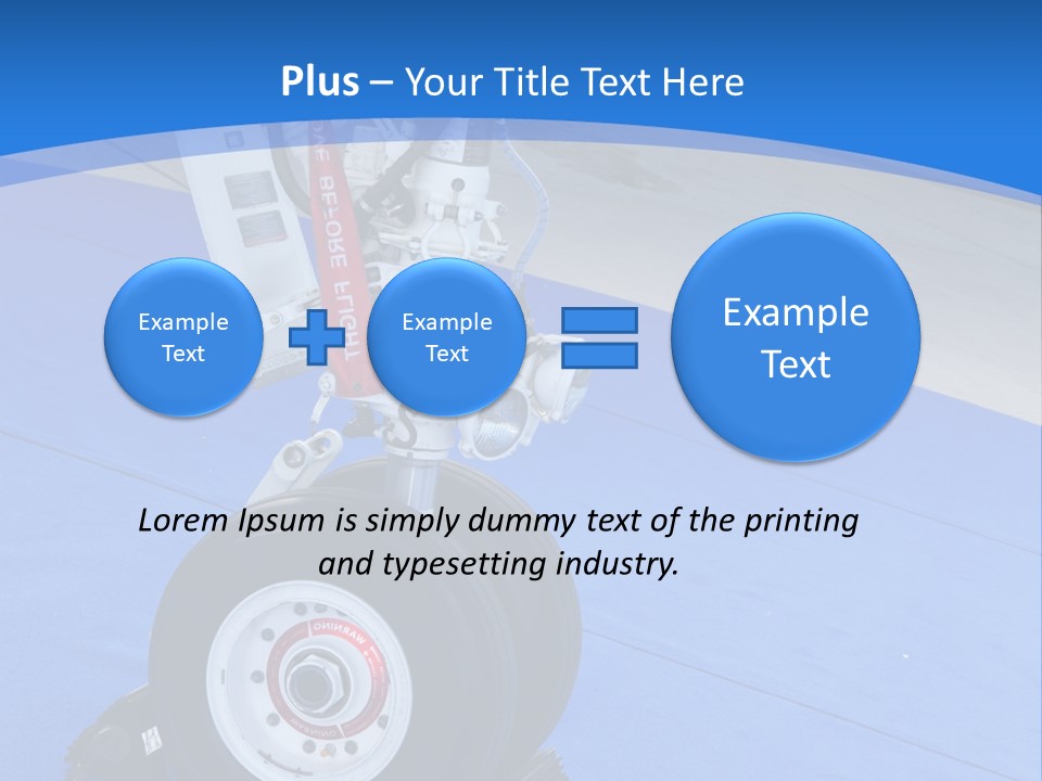 Landinggear Ataturk International Airport Nose Gear PowerPoint Template