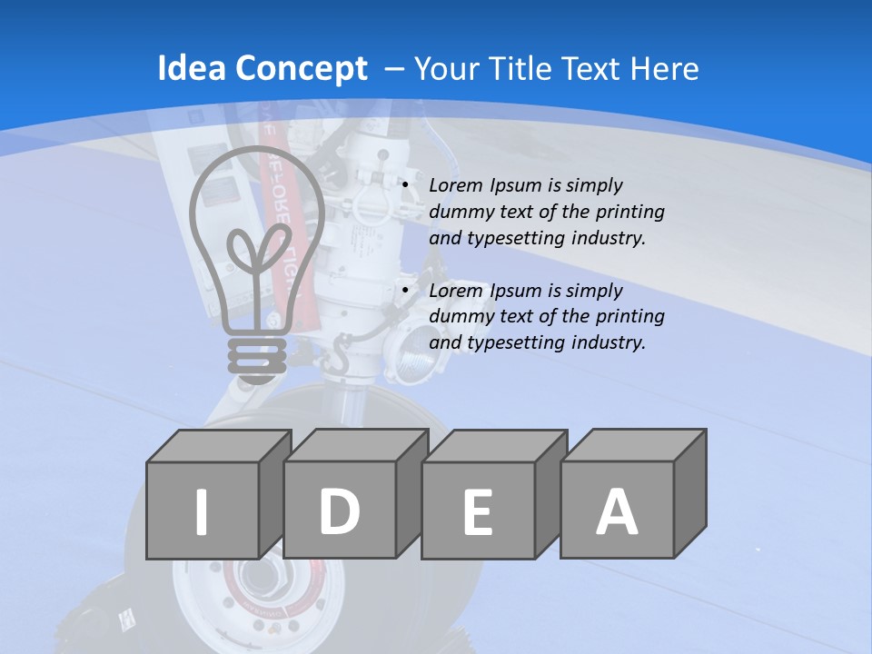 Landinggear Ataturk International Airport Nose Gear PowerPoint Template