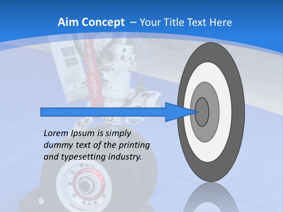 Landinggear Ataturk International Airport Nose Gear PowerPoint Template