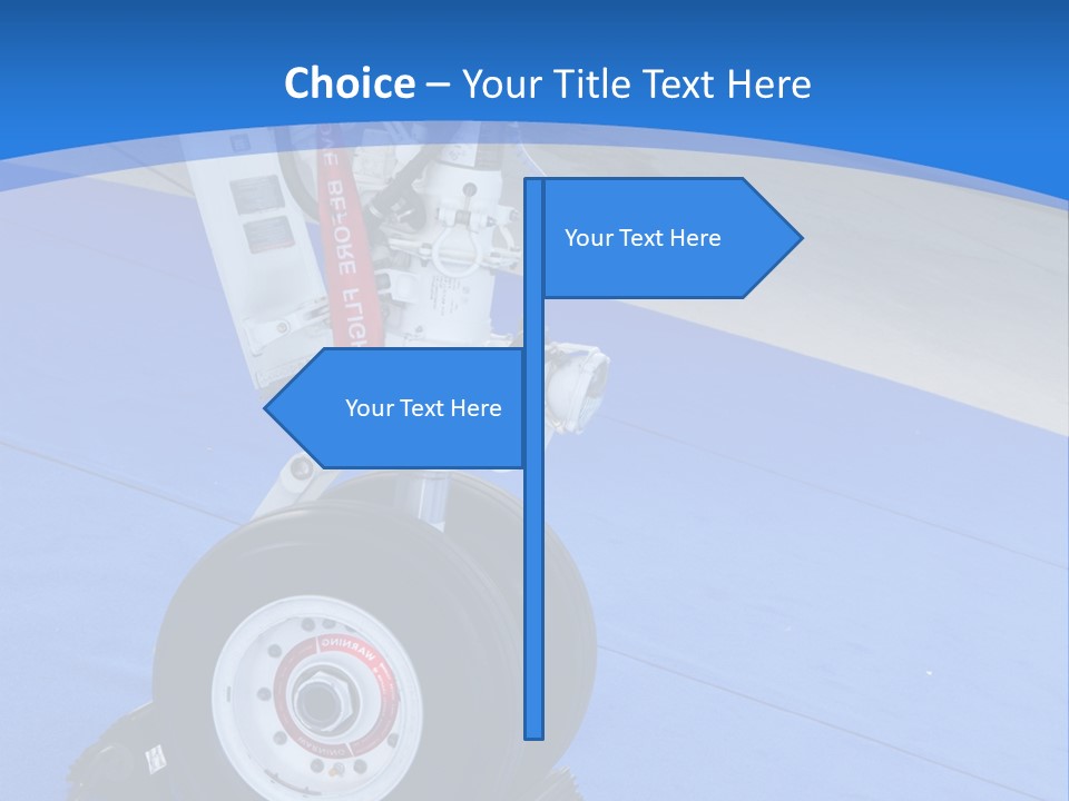 Landinggear Ataturk International Airport Nose Gear PowerPoint Template