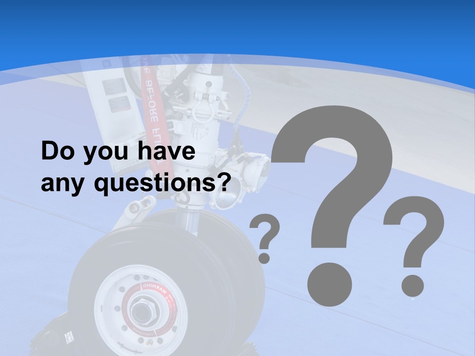 Landinggear Ataturk International Airport Nose Gear PowerPoint Template