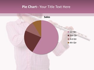 A Girl Playing A Flute Powerpoint Template PowerPoint Template