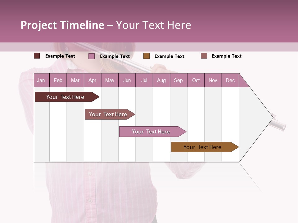 A Girl Playing A Flute Powerpoint Template PowerPoint Template