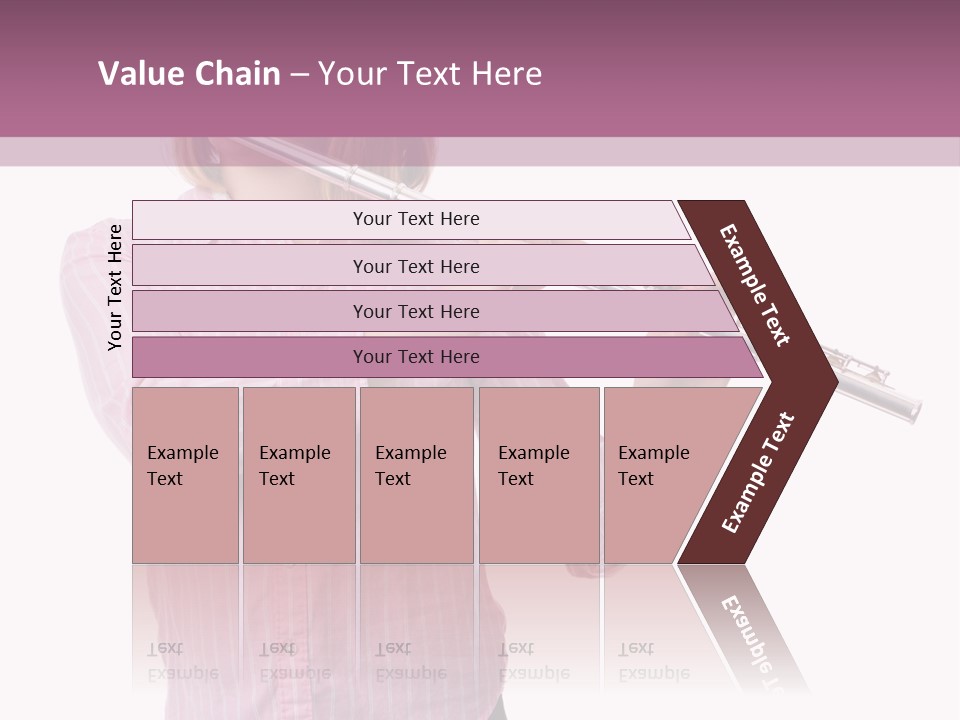 A Girl Playing A Flute Powerpoint Template PowerPoint Template