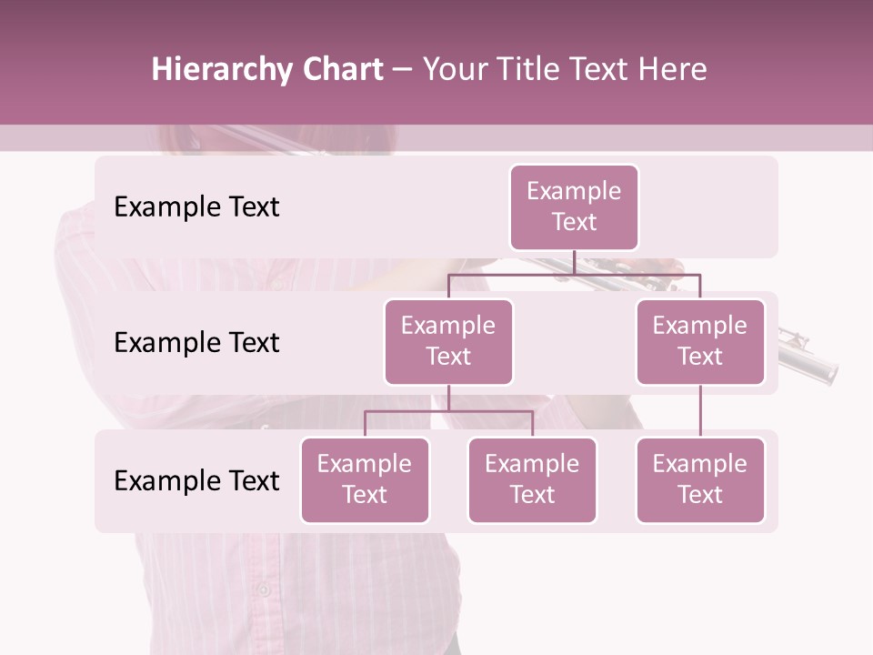 A Girl Playing A Flute Powerpoint Template PowerPoint Template