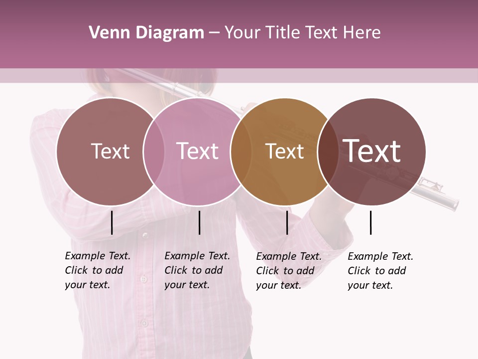 A Girl Playing A Flute Powerpoint Template PowerPoint Template