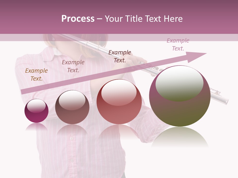 A Girl Playing A Flute Powerpoint Template PowerPoint Template