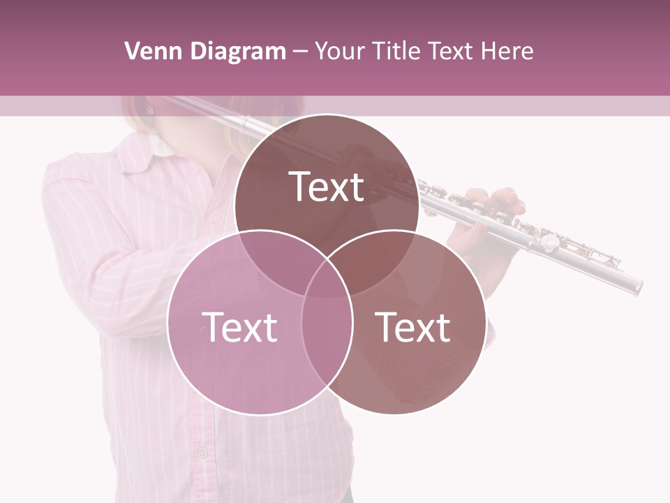 A Girl Playing A Flute Powerpoint Template PowerPoint Template