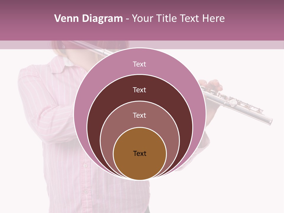 A Girl Playing A Flute Powerpoint Template PowerPoint Template