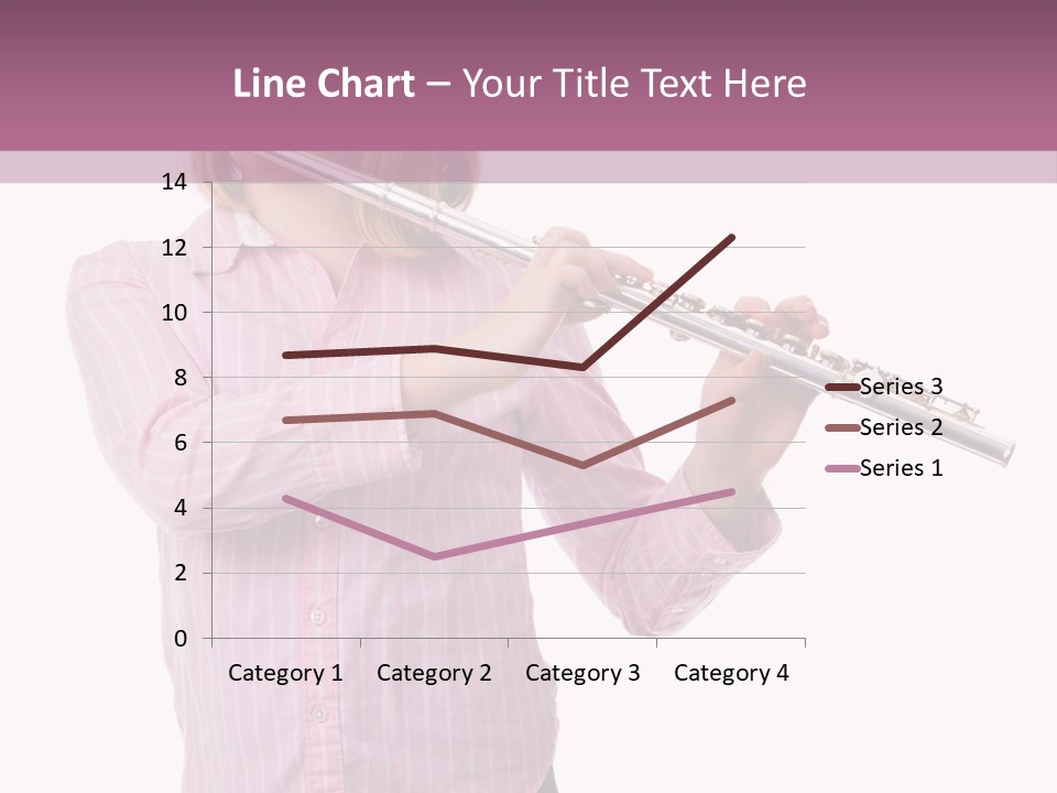 A Girl Playing A Flute Powerpoint Template PowerPoint Template