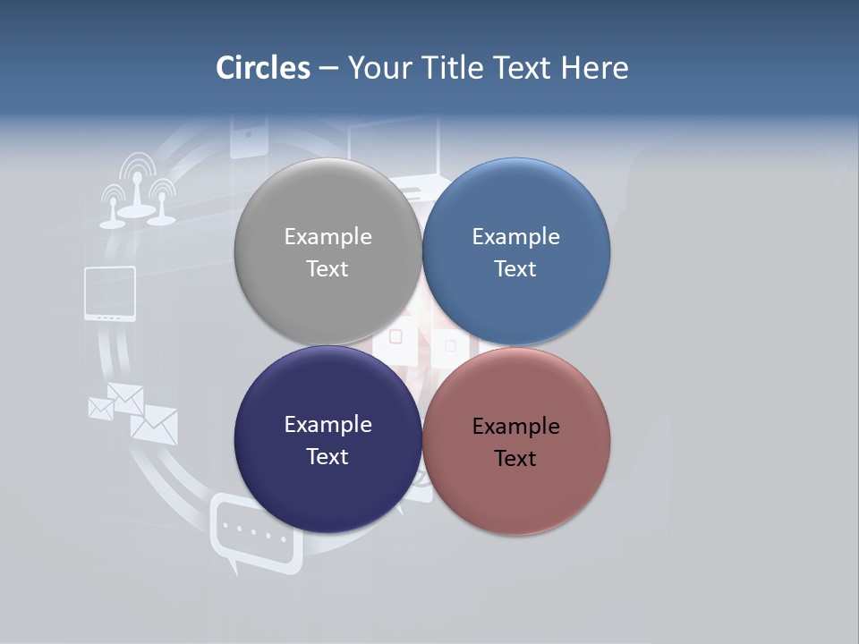 Button Innovation Screen PowerPoint Template
