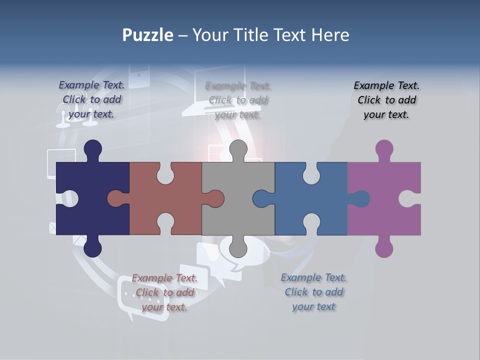 Button Innovation Screen PowerPoint Template