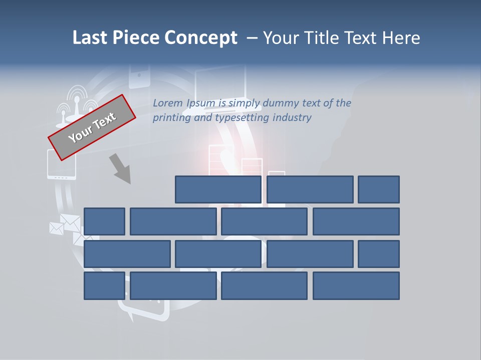 Button Innovation Screen PowerPoint Template