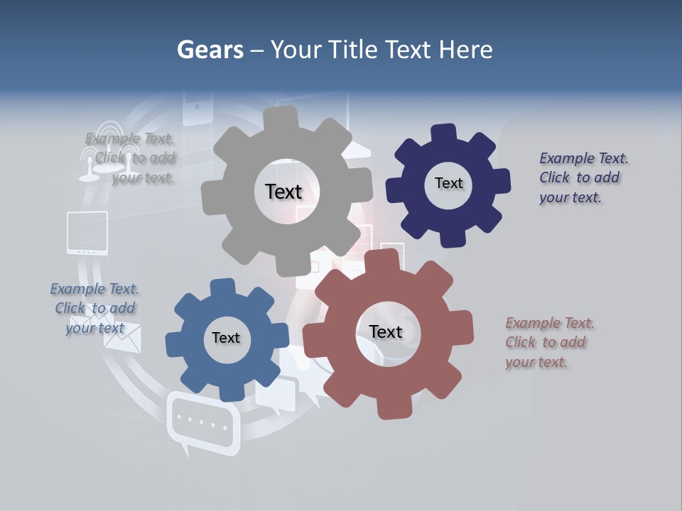 Button Innovation Screen PowerPoint Template