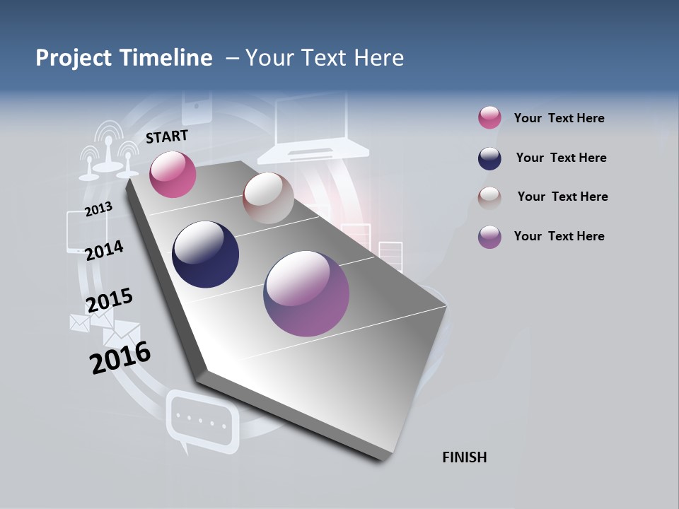 Button Innovation Screen PowerPoint Template