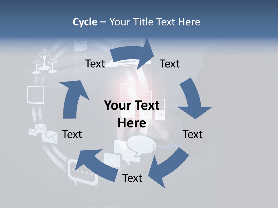 Button Innovation Screen PowerPoint Template