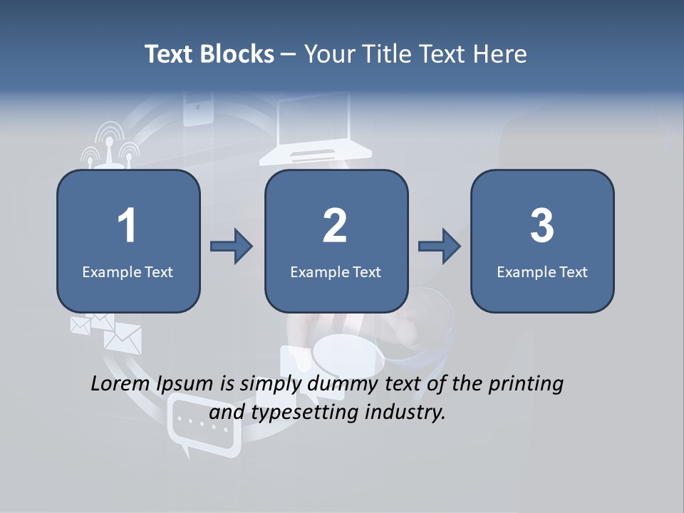 Button Innovation Screen PowerPoint Template