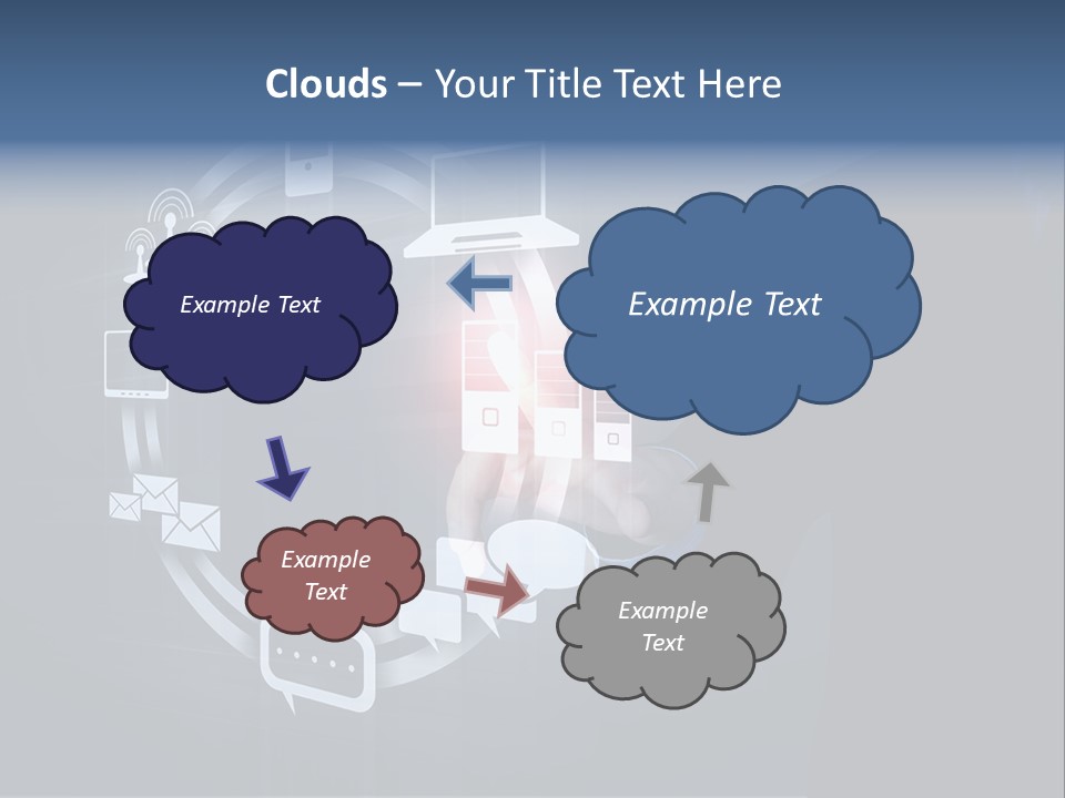 Button Innovation Screen PowerPoint Template