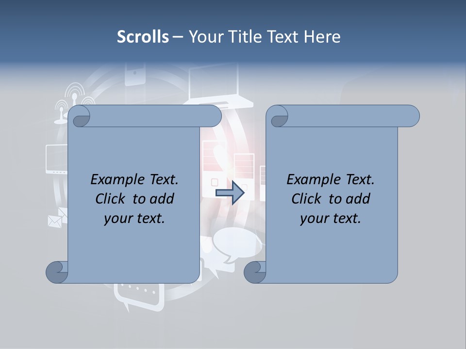 Button Innovation Screen PowerPoint Template