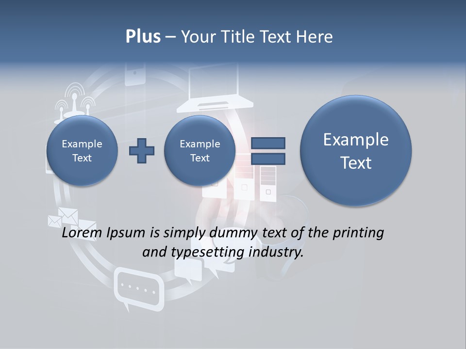 Button Innovation Screen PowerPoint Template