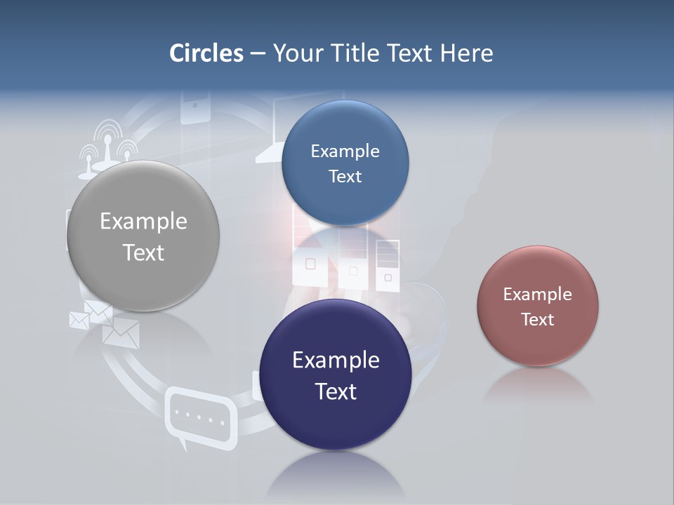 Button Innovation Screen PowerPoint Template