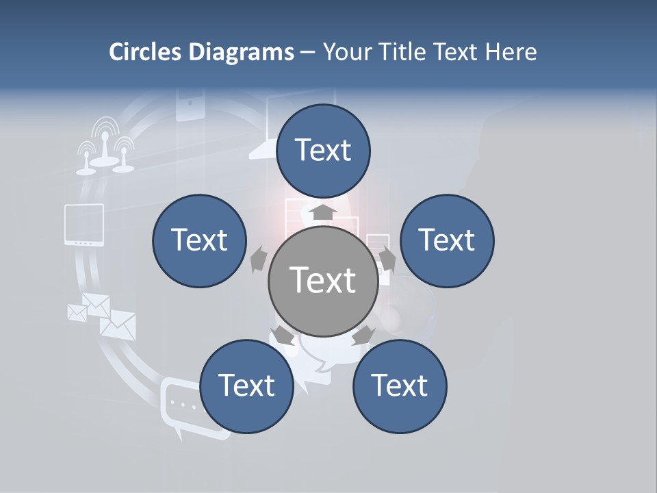 Button Innovation Screen PowerPoint Template