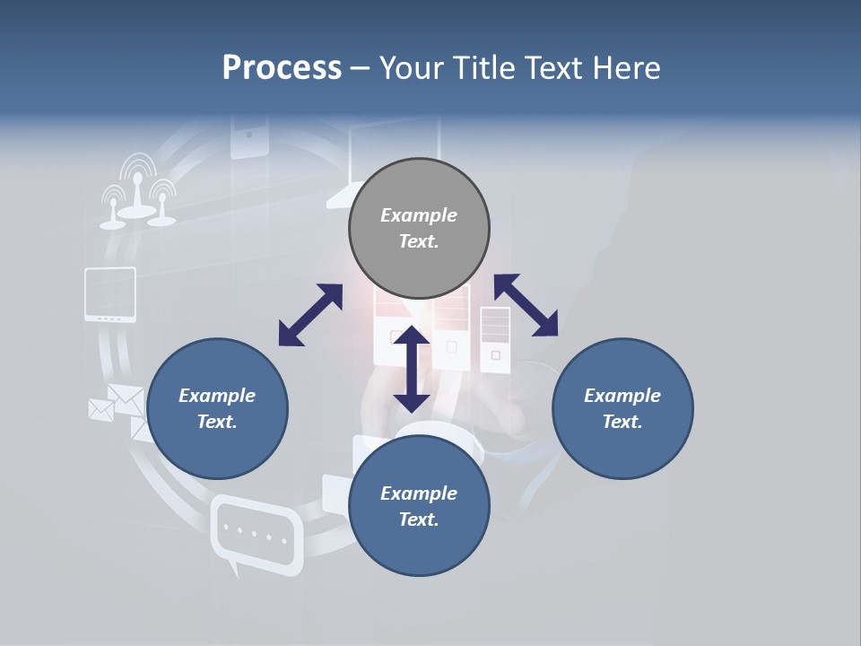 Button Innovation Screen PowerPoint Template