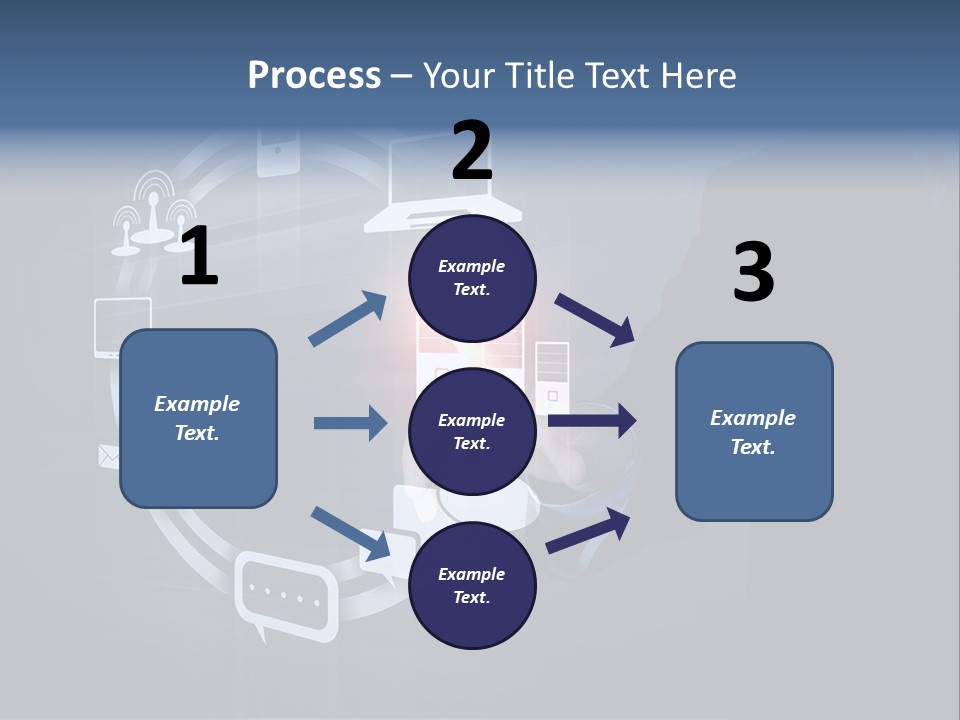 Button Innovation Screen PowerPoint Template