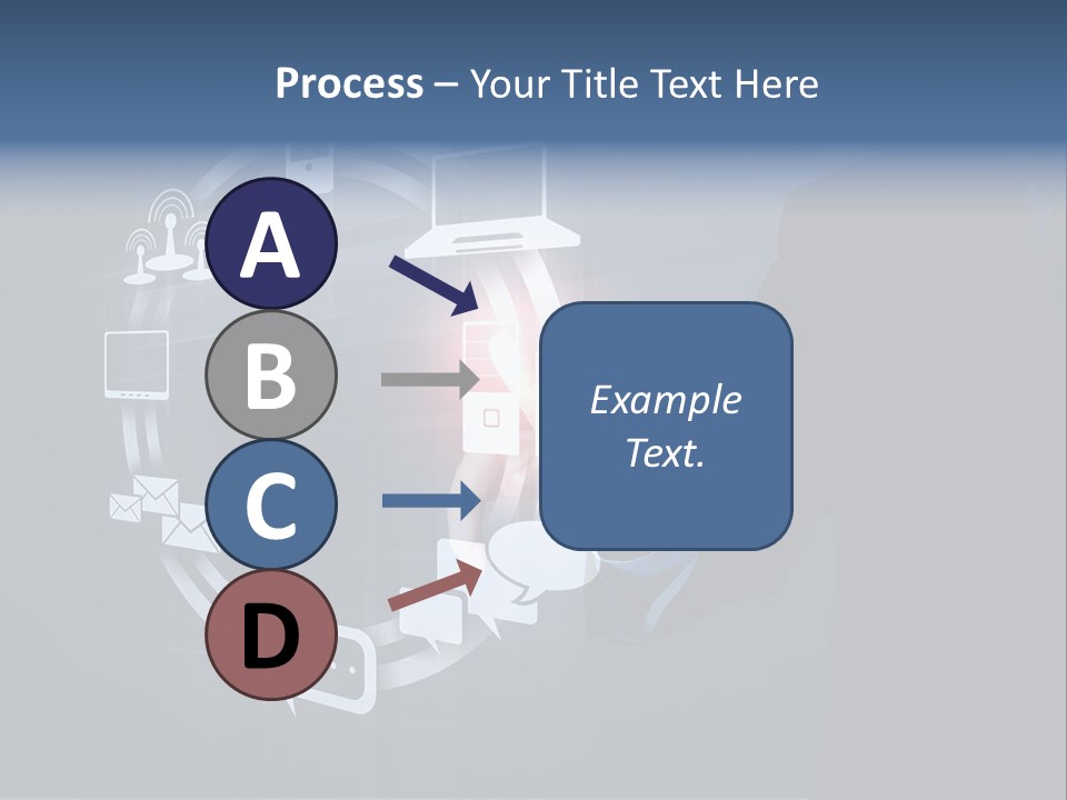 Button Innovation Screen PowerPoint Template