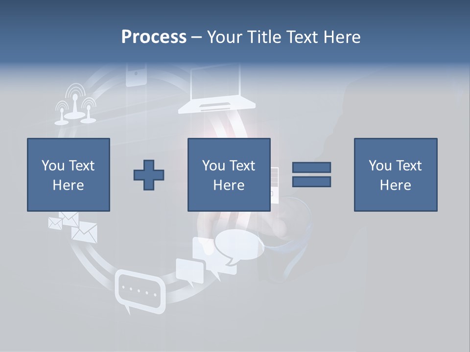 Button Innovation Screen PowerPoint Template