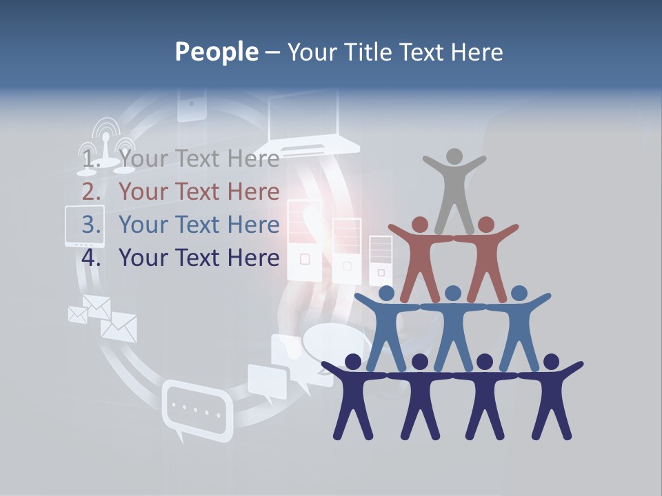 Button Innovation Screen PowerPoint Template