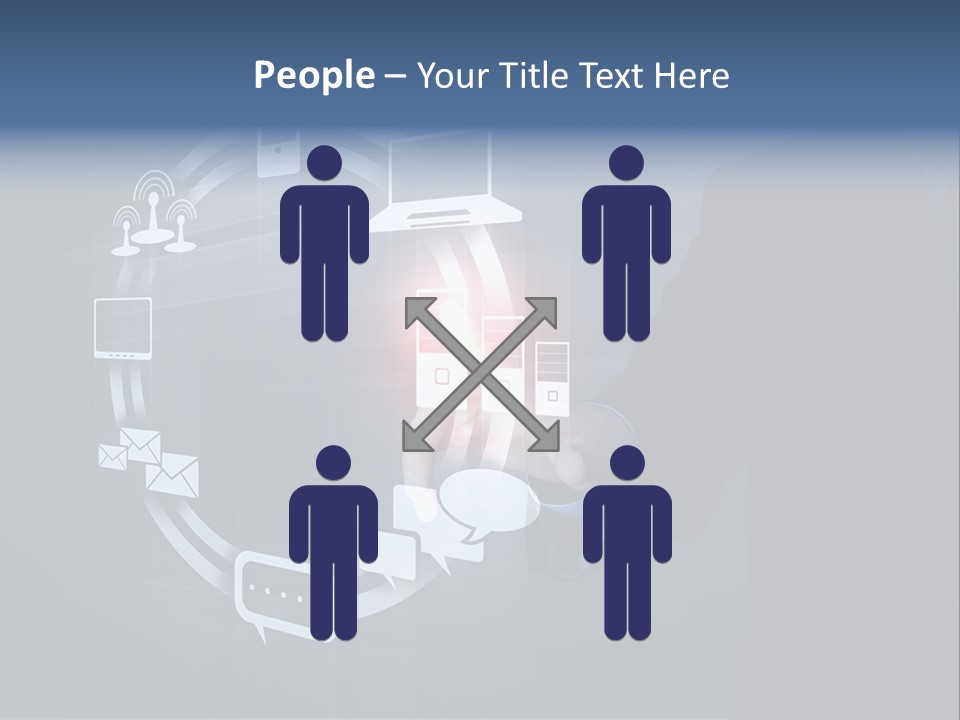 Button Innovation Screen PowerPoint Template