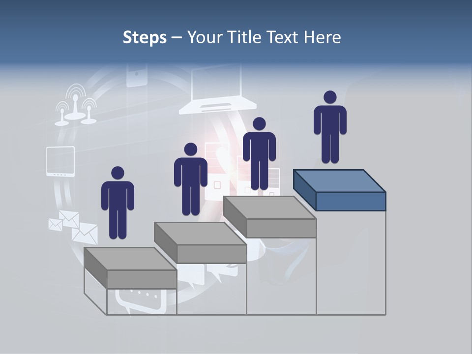 Button Innovation Screen PowerPoint Template