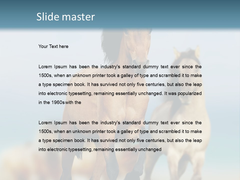 Gallop Sand Motion PowerPoint Template