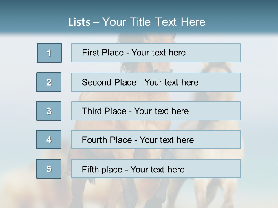 Gallop Sand Motion PowerPoint Template