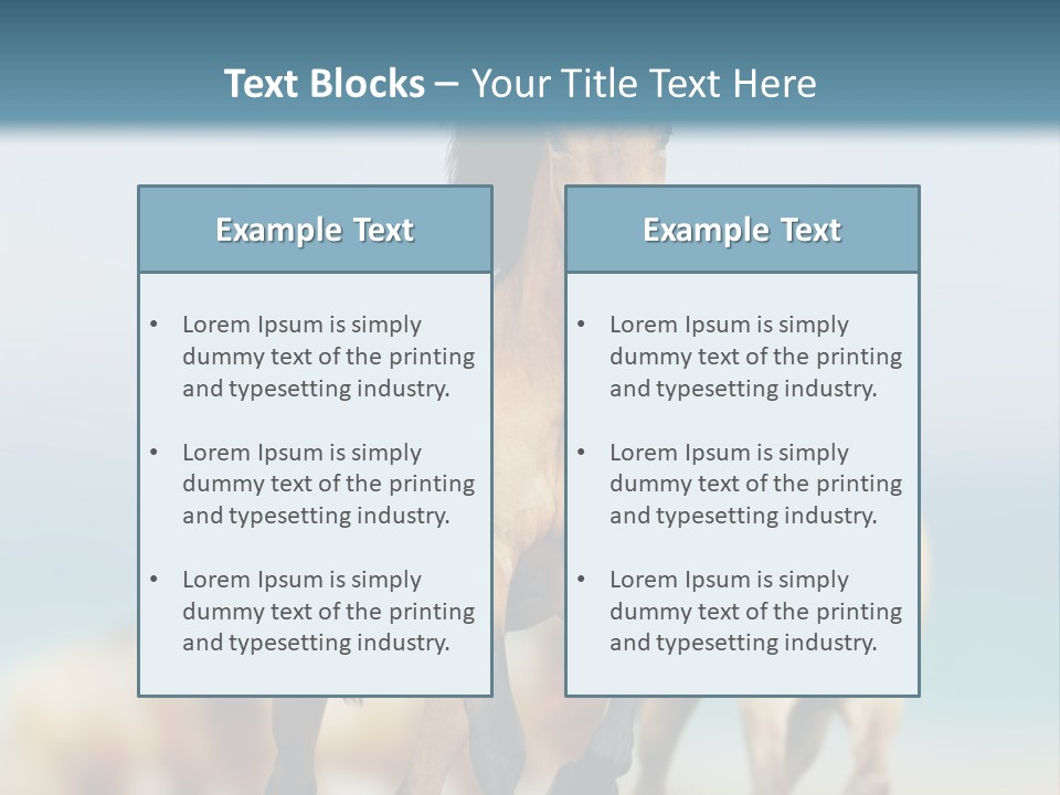 Gallop Sand Motion PowerPoint Template