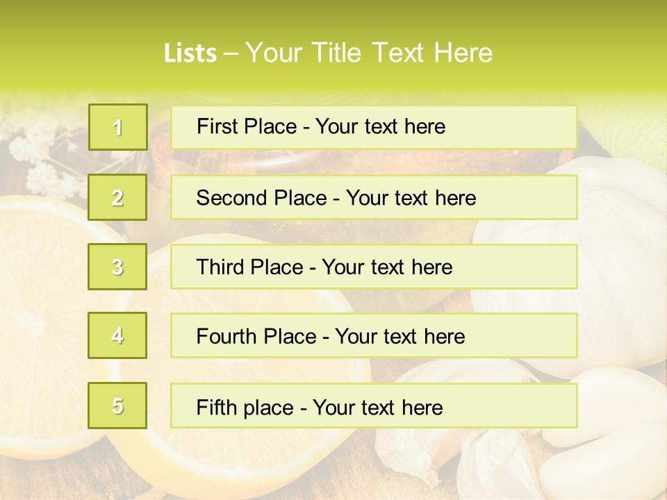 Lemon Alternative Medicine Influenza Virus PowerPoint Template