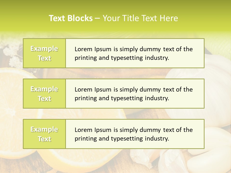 Lemon Alternative Medicine Influenza Virus PowerPoint Template