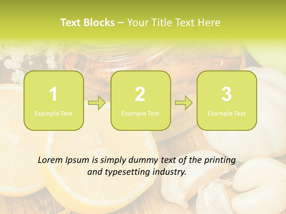 Lemon Alternative Medicine Influenza Virus PowerPoint Template