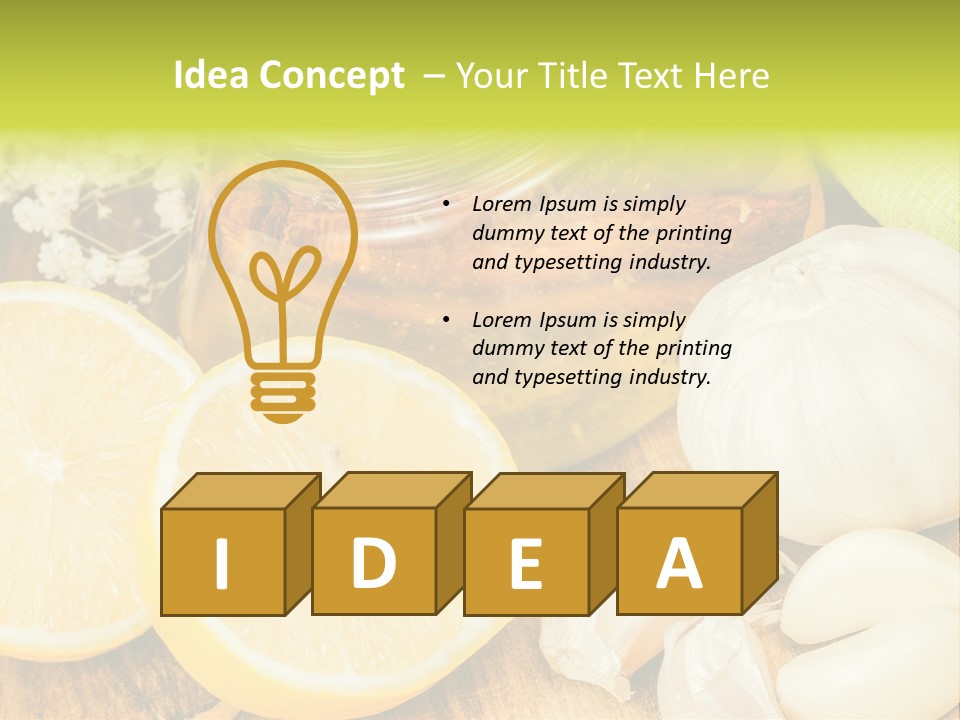 Lemon Alternative Medicine Influenza Virus PowerPoint Template