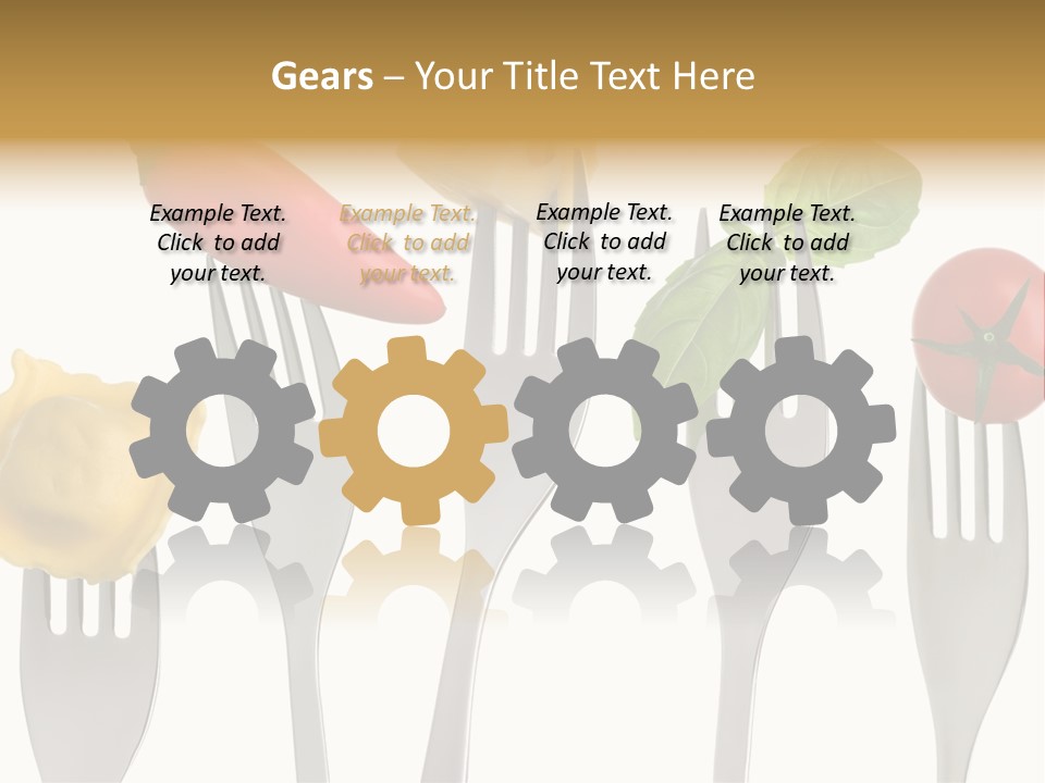 Fork Protein Carbohydrates PowerPoint Template