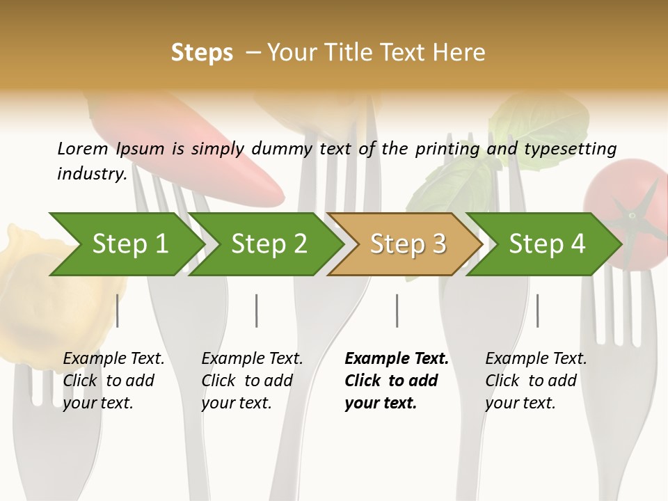 Fork Protein Carbohydrates PowerPoint Template