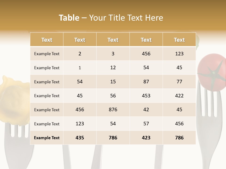 Fork Protein Carbohydrates PowerPoint Template