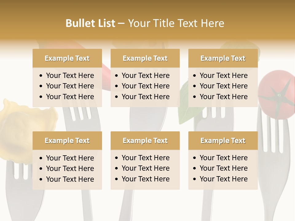 Fork Protein Carbohydrates PowerPoint Template