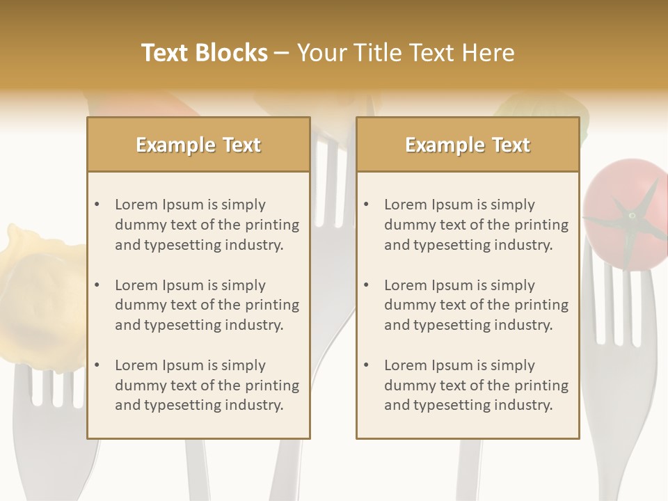 Fork Protein Carbohydrates PowerPoint Template