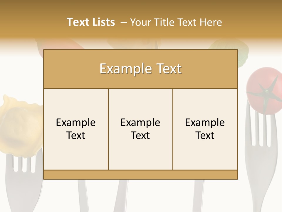 Fork Protein Carbohydrates PowerPoint Template