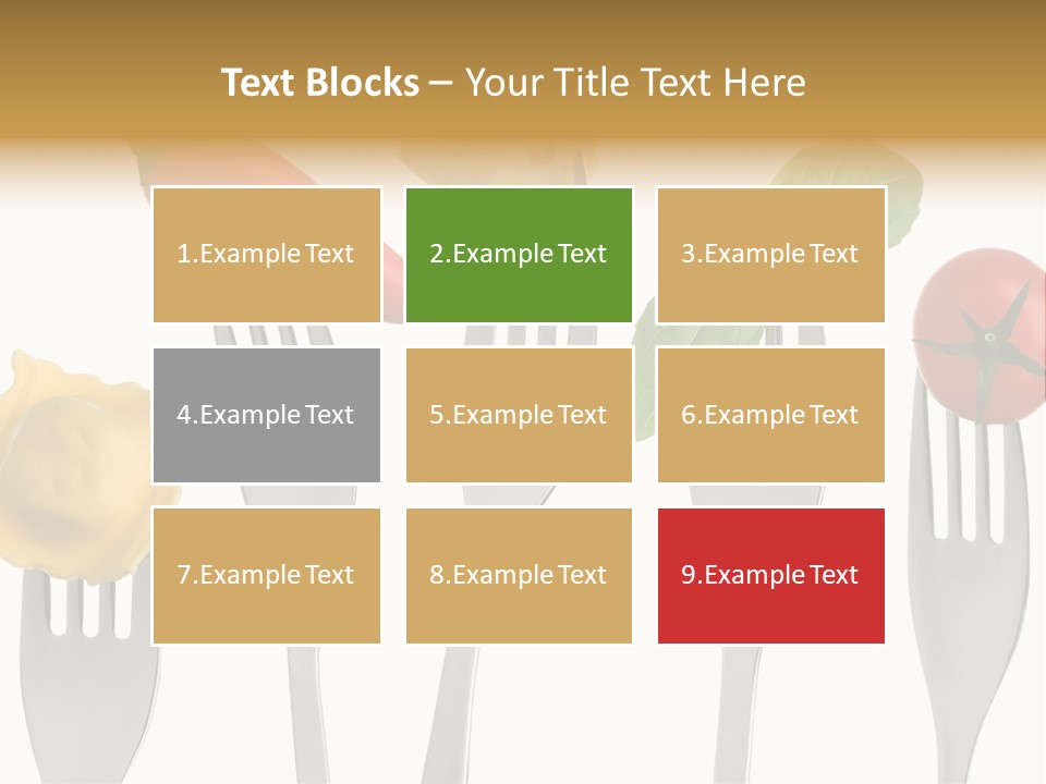 Fork Protein Carbohydrates PowerPoint Template