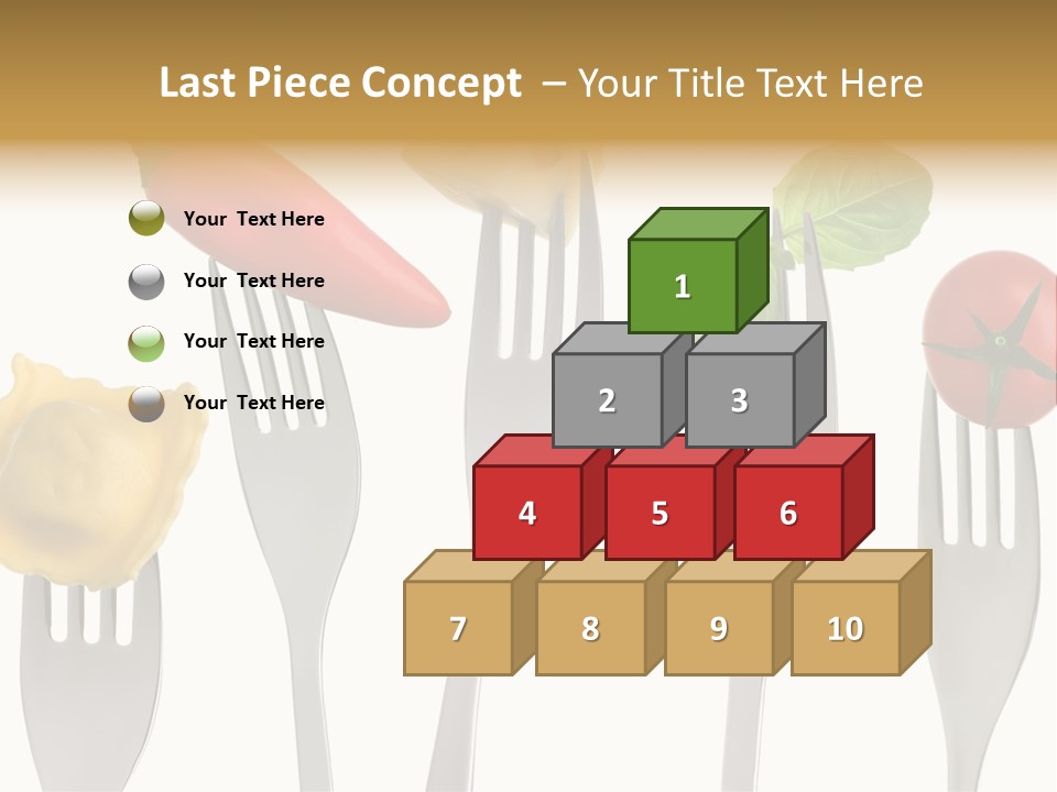 Fork Protein Carbohydrates PowerPoint Template